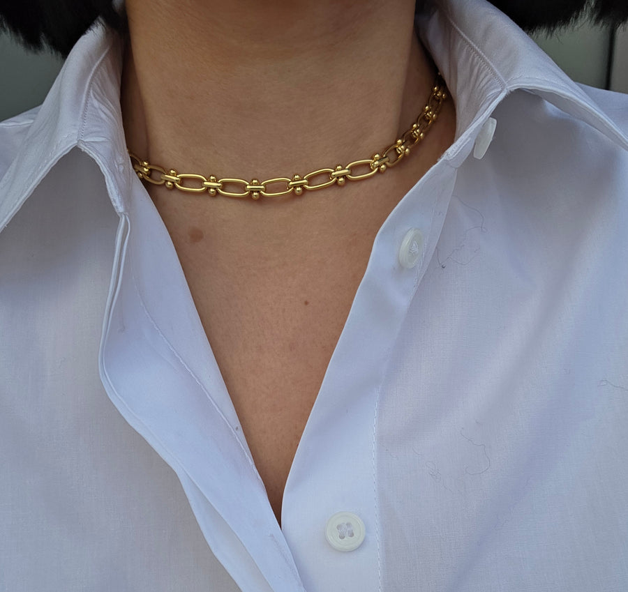 COLLANA BYZANCE maglia piatta