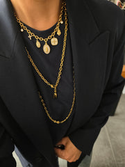 COLLANA MAGLIA OVALE CHARMS RELIGIOSI